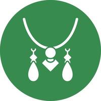 Jewelery Glyph Circle Icon vector
