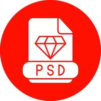 psd glifo circulo icono vector