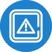 Alert Linear Circle Multicolor Design Icon vector