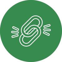 Link Linear Circle Multicolor Design Icon vector
