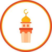 Minaret Flat Circle Uni Icon vector