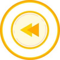 Fast forward Flat Circle Uni Icon vector