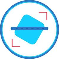 Straighten Flat Circle Uni Icon vector