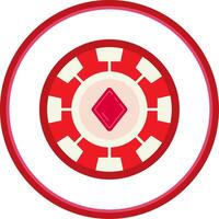 Chip Flat Circle Uni Icon vector