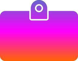Id Card Glyph Gradient Icon vector