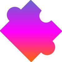 Puzzle Glyph Gradient Icon vector