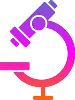 Microscope Glyph Gradient Icon vector