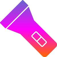 Torch Glyph Gradient Icon vector