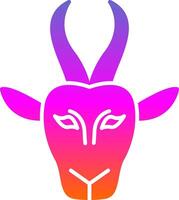 Gazelle Glyph Gradient Icon vector