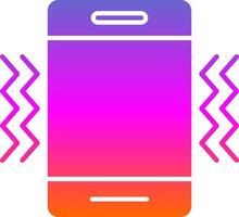 Vibration Glyph Gradient Icon vector