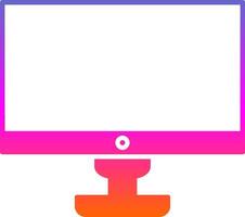 Computer Glyph Gradient Icon vector