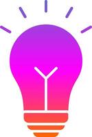 Idea Glyph Gradient Icon vector