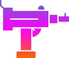 uzi glifo degradado icono vector