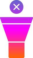 Mute Glyph Gradient Icon vector