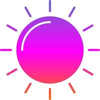 Sun Glyph Gradient Icon vector