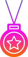 Medal Glyph Gradient Icon vector