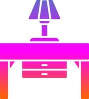 Console Table Glyph Gradient Icon vector