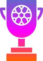 Trophy Glyph Gradient Icon vector