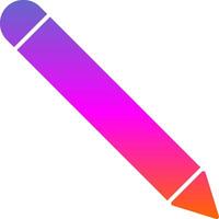 Pencil Glyph Gradient Icon vector