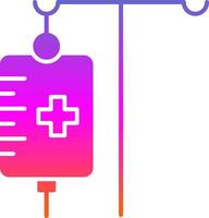 Medical Drip Glyph Gradient Icon vector