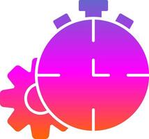 Timeout Glyph Gradient Icon vector