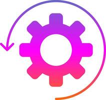 Automate Glyph Gradient Icon vector
