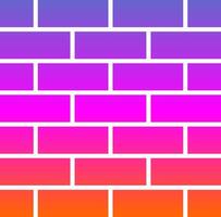 Brickwall Glyph Gradient Icon vector