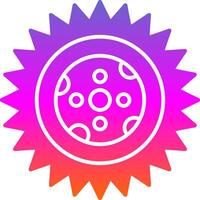 Moon Glyph Gradient Icon vector