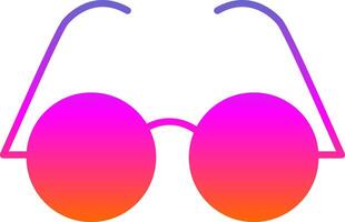 Eyeglasses Glyph Gradient Icon vector