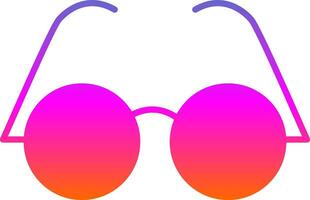 Eyeglasses Glyph Gradient Icon vector