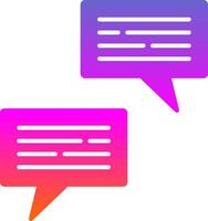 Conversation Glyph Gradient Icon vector