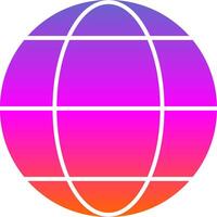 World Glyph Gradient Icon vector