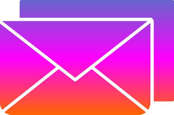 Email Glyph Gradient Icon