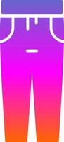Trousers Glyph Gradient Icon vector