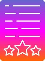 Assessment Glyph Gradient Icon vector
