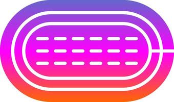 Running Track Glyph Gradient Icon vector