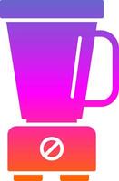 Mixer Blender Glyph Gradient Icon vector