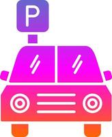 Parking Glyph Gradient Icon vector