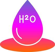 H2o Glyph Gradient Icon vector