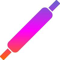 Rolling Pins Glyph Gradient Icon vector