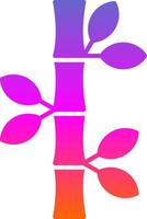 Bamboo Glyph Gradient Icon vector