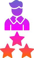 Expert Glyph Gradient Icon vector