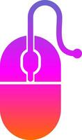 Computer Mouse Glyph Gradient Icon vector