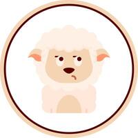 Suspicious Flat Circle Uni Icon vector