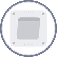 Swtich Flat Circle Uni Icon vector