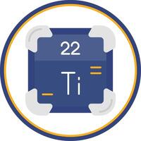 Titanium Flat Circle Uni Icon vector