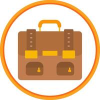 Bag Flat Circle Uni Icon vector