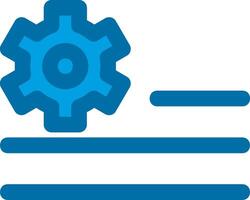 Deploy rules Blue Line Filled Icon vector