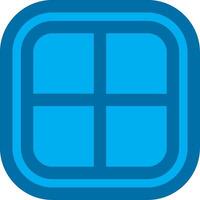 Layout Blue Line Filled Icon vector