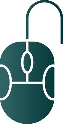 Mouse Glyph Gradient Icon